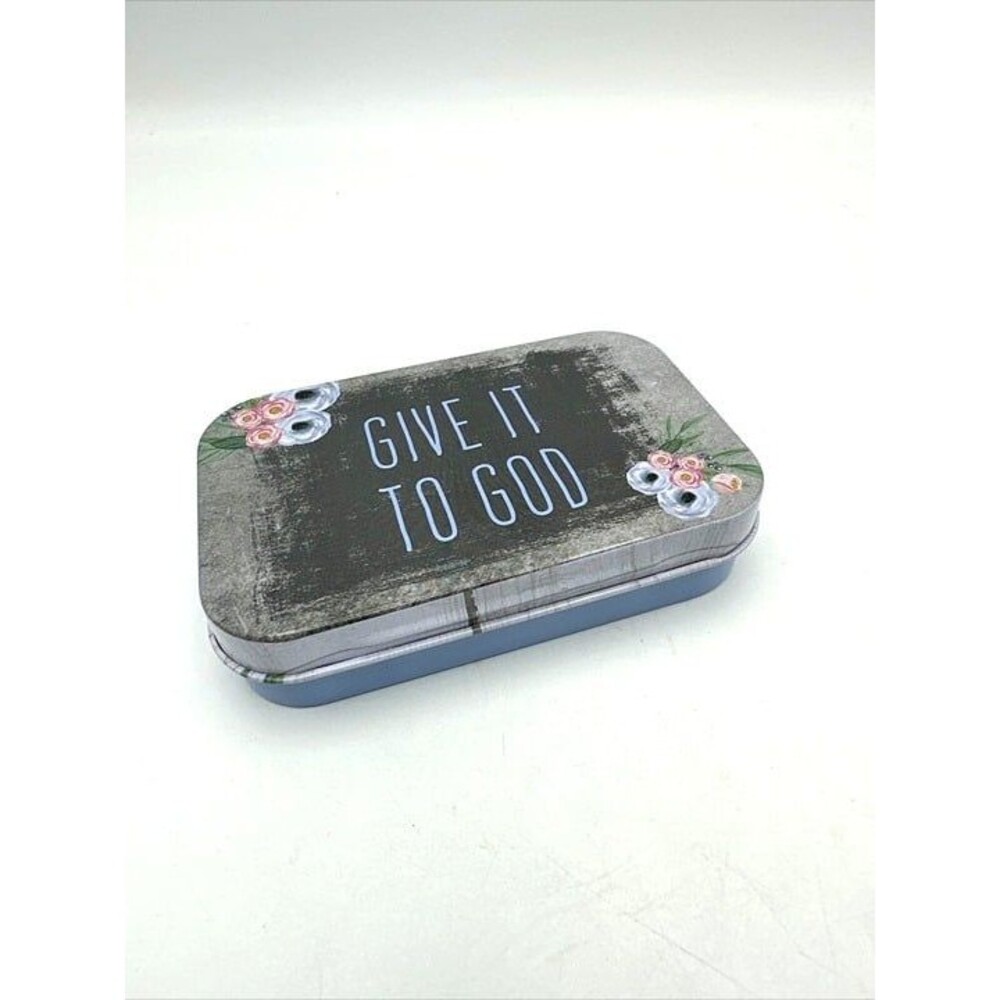 "Give it to God" Prayer Box w/  Notepad and Pencil-Psalm 46:5 Scripture 4"X2.5"